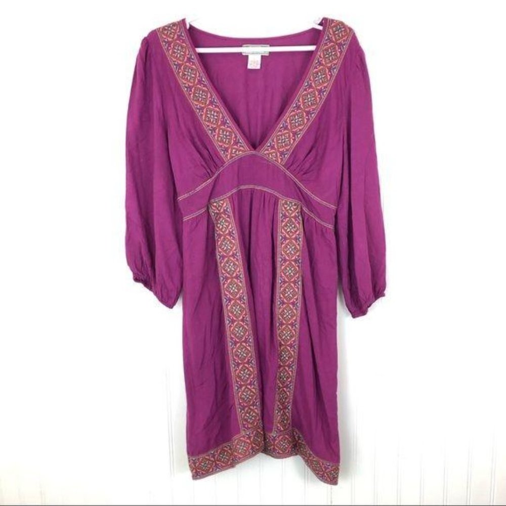 3/$25 Flying Tomato Lrg. fuschia dress embroidered